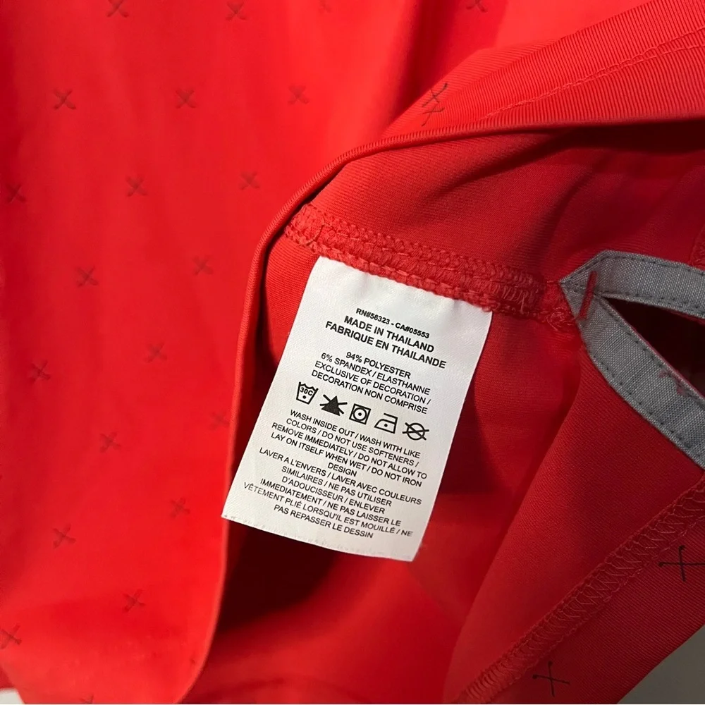 Nike DriFit Red Cross Golf Clubs Performance Polo XL
